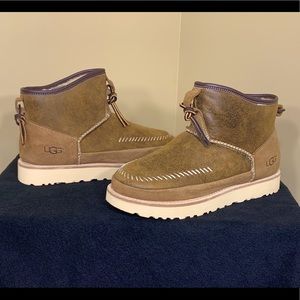 UGG AUSTRALIA MEN CHESTNUT CAMPFIRE BOMBER PULL-ON